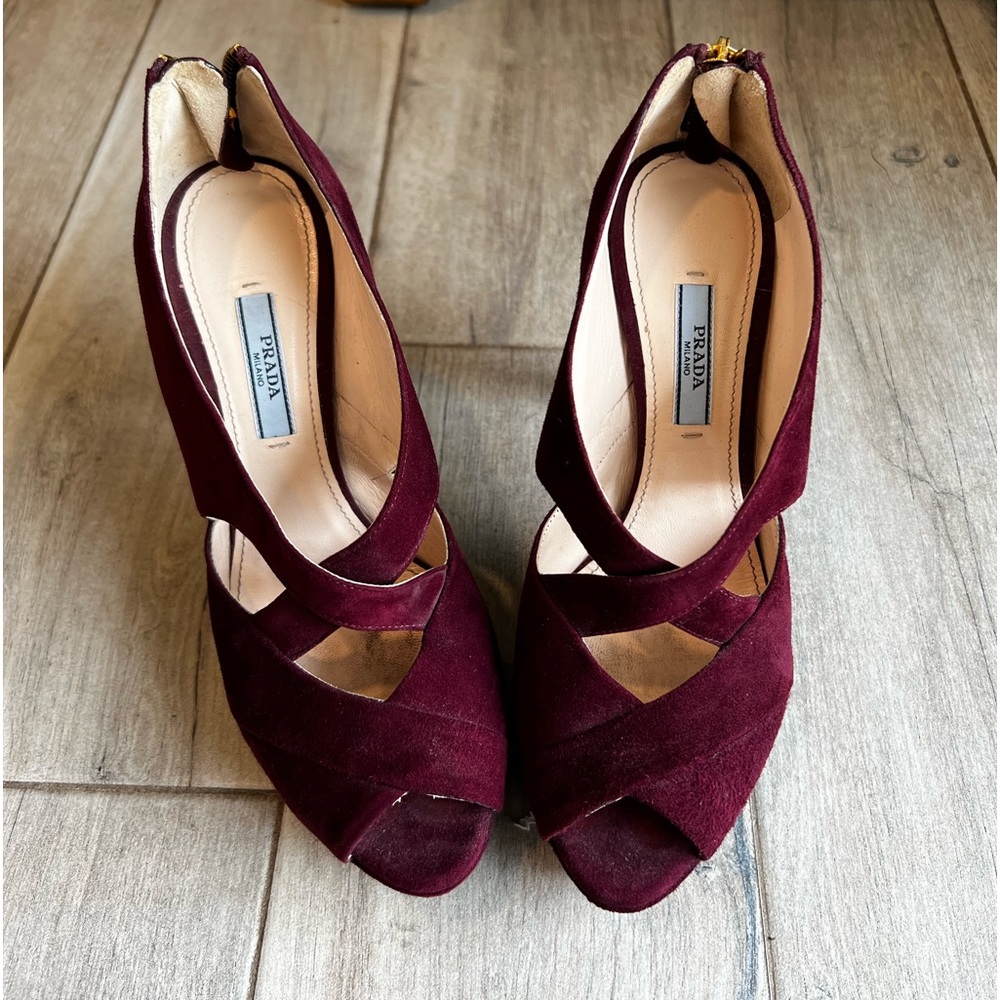 Prada pumps.